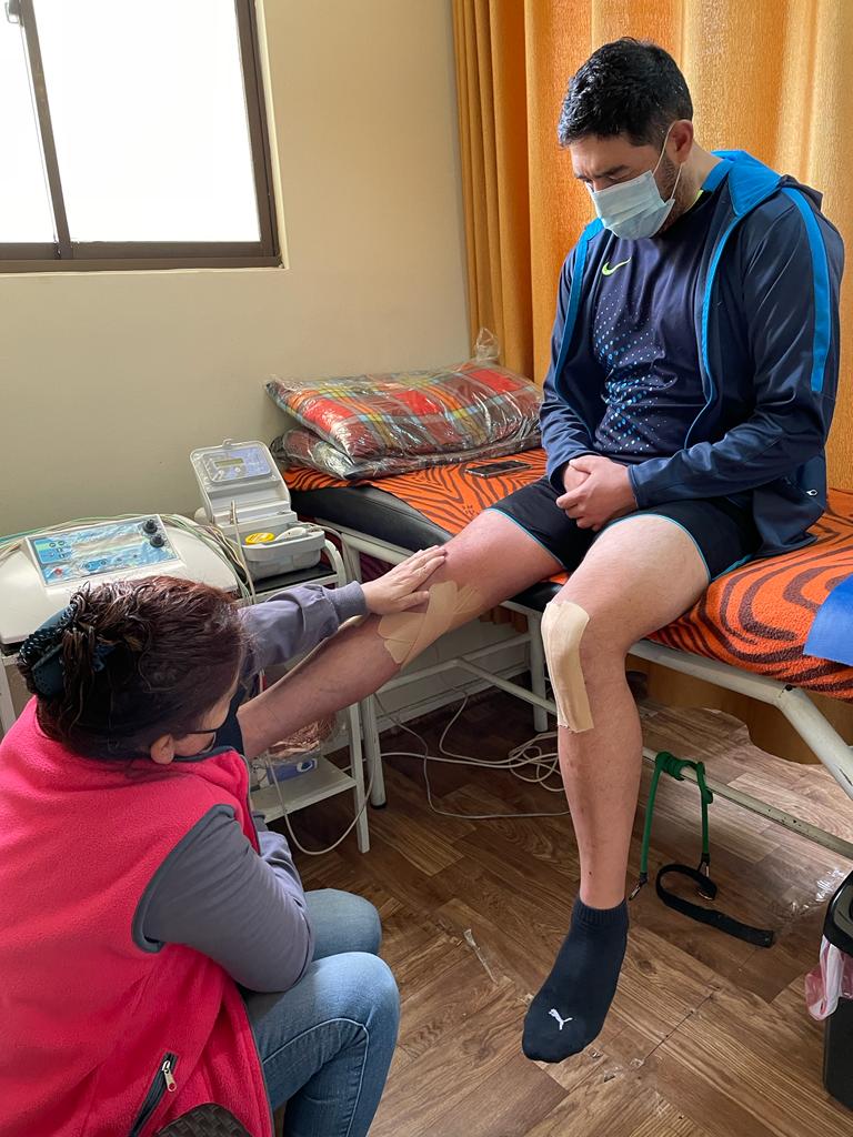 Sesión de terapia manual